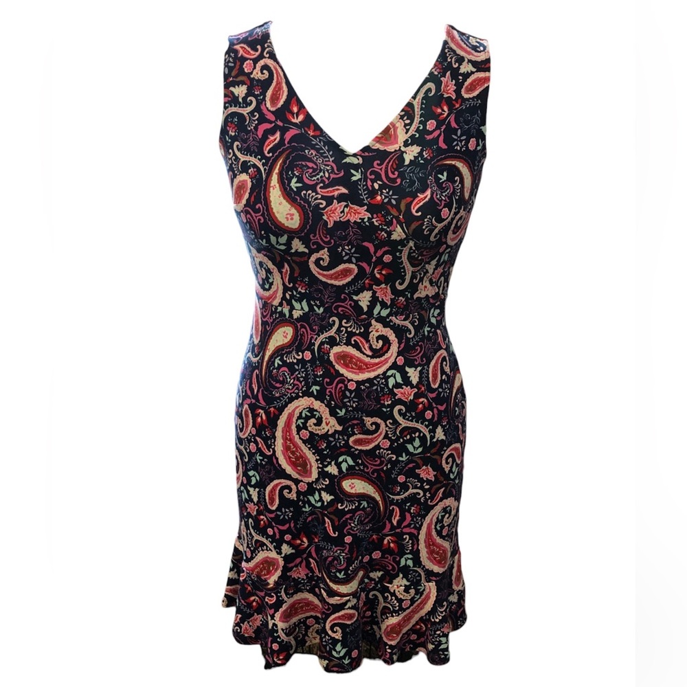 Talbots Paisley Print sleeveless dress Small Petite Brand New with Tags